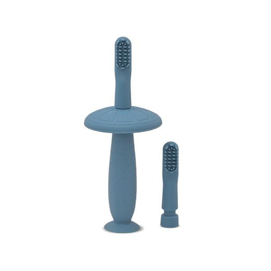 Periuta de dinti silicon Lorelli 6 luni+, Moonlight Blue - Moonlight Blue [ps:5e6360ba-fafd-45c2-9e53-2c5bac673270]