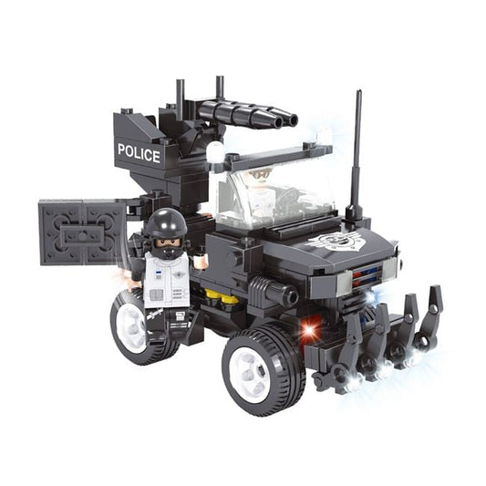 Cuburi de Construcție Vehicul Poliție Jumbo - 229 Piese - Default Title [ps:a1e06e68-2ef1-4a14-bb59-478a4f546f79]