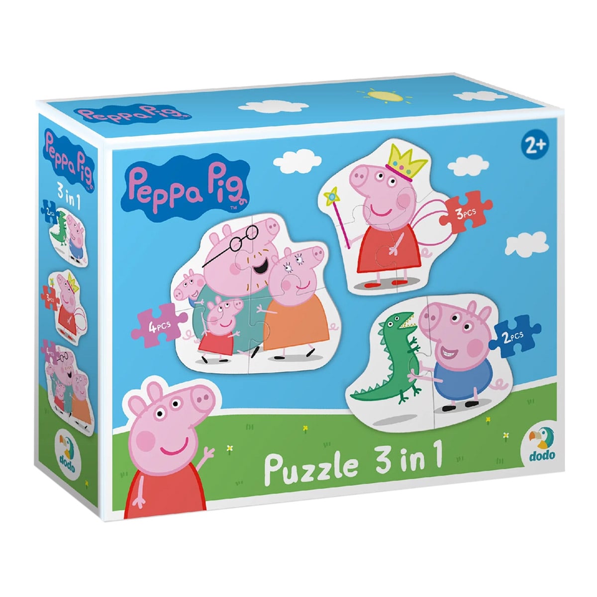 Puzzle Peppa Pig 3 in 1 Dodo Toys - Set Educativ Copii - Default Title [ps:40c88142-c92d-4a5e-a1a8-2ed60fa04929]