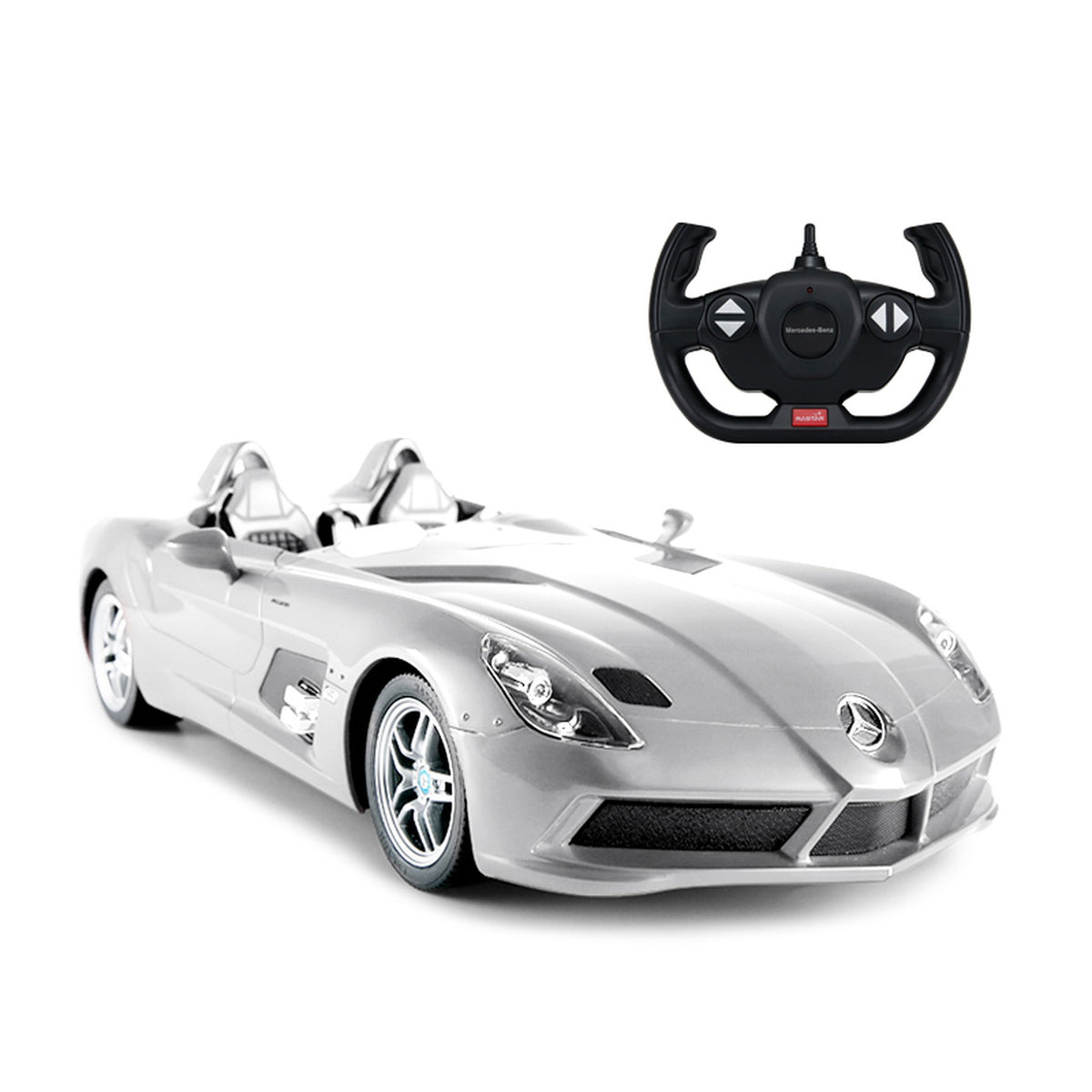 MASINA CU TELECOMANDA MERCEDES-BENZ SLR ARGINTIE SCARA 1 - Argintiu [ps:7f9650a8-5182-4c9a-bb39-b3a78121e754]