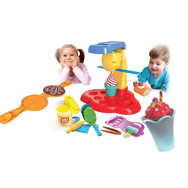Set Plastilină DOH Vafe & Înghețată Jumbo - Jucărie - Default Title [ps:c447a8ef-4808-4774-9520-46401c37dc85]