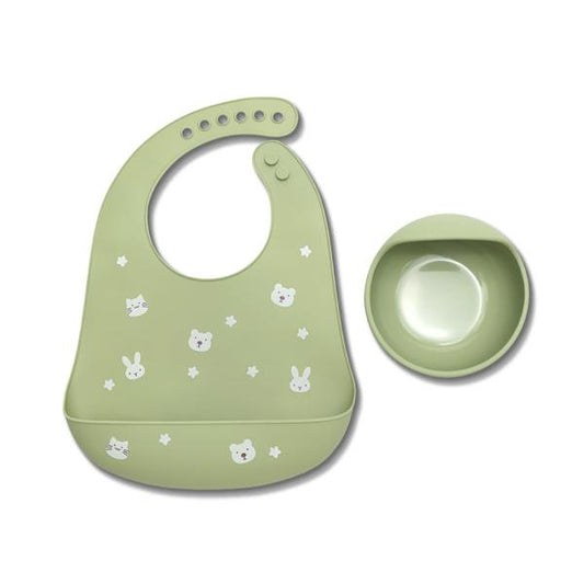 Set Hranire Silicon Lorelli, Bol Vacuum și Bavetă, Fresh - Fresh Green [ps:f1ab798d-e7d0-477b-8195-d90f8fed9da7]