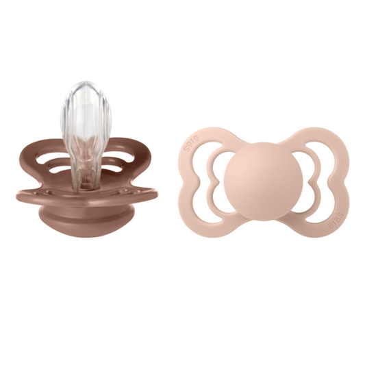 Set 2 Suzete BIBS Supreme Silicon 0 luni - Ivory/Blush - Blush/Woodchuck [ps:f63fef11-f991-4cce-a198-3909bbbb0bea]