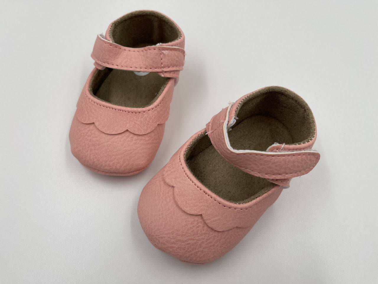 Pantofiori bebelus Drool (Marime: 6-12 Luni, Culoare: Somon) [ps:8fd08eaa-1314-418b-8190-c52c48bf78d4]