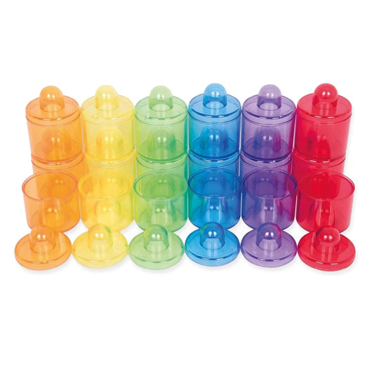 Borcanele Transparente Colorate Tickit, Set 18 Buc. - Default Title [ps:b372609f-9082-4a75-b186-635178c5e8c4]
