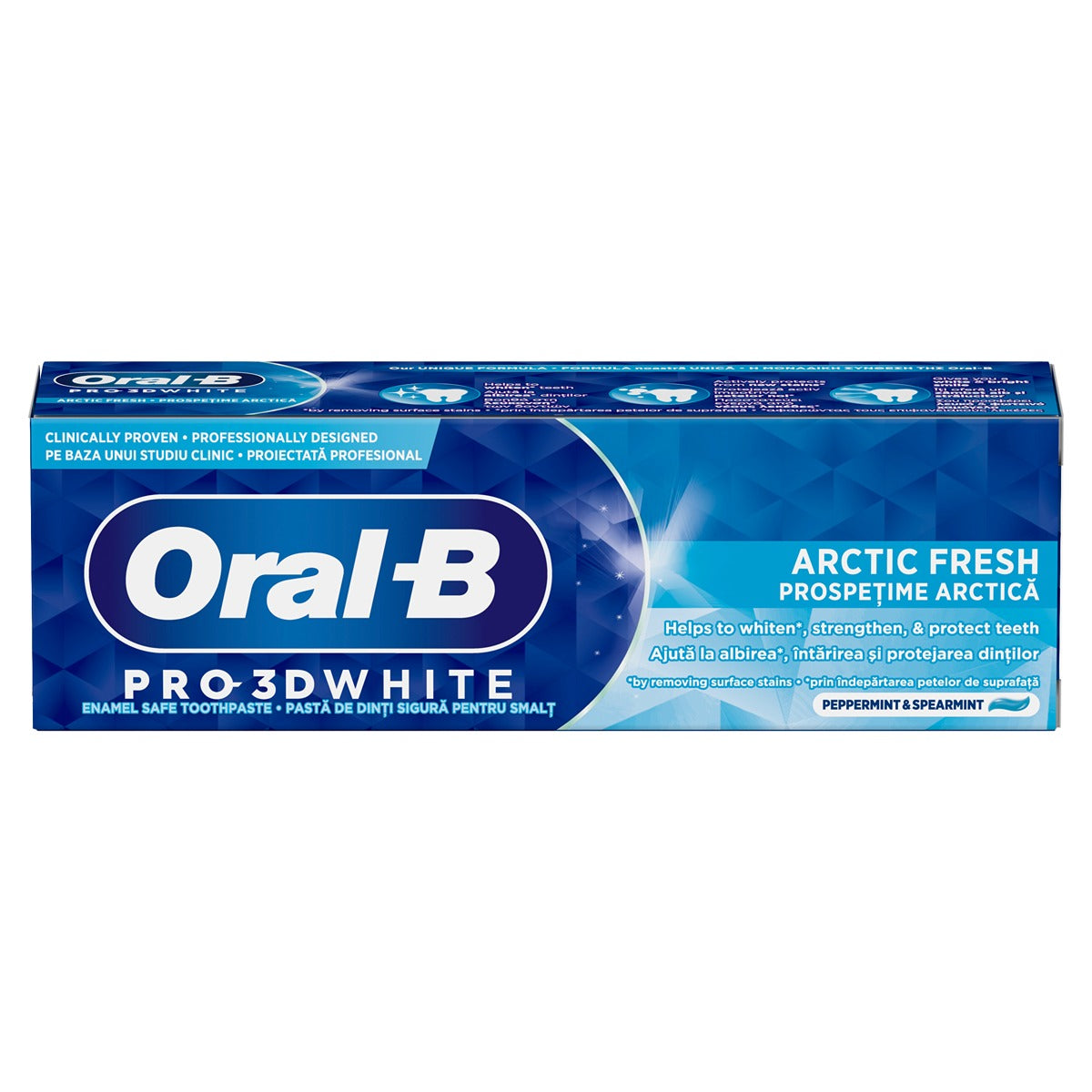 ORAL-B Pro 3D White, pasta de dinti, Artic Fresh, 75 ml [ps:b12bdb75-9be6-44ec-9500-24d1a4c5c2d4]