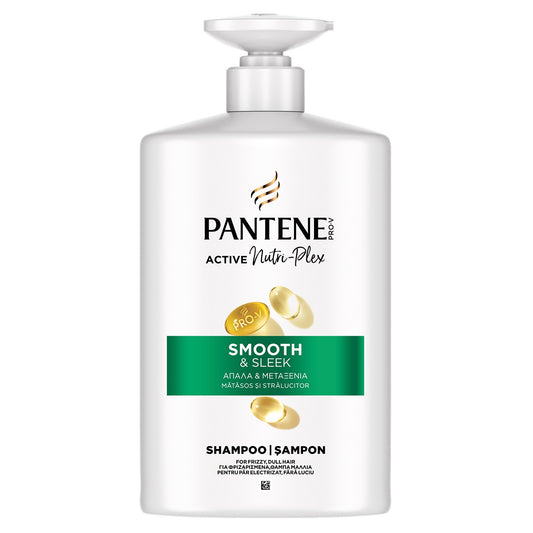 PANTENE Pro-V Smooth & Sleek, sampon, pantru par rebel, fara stralucire, 800 ml [ps:991ee89e-b067-4ef1-9337-a19e59271ac3]