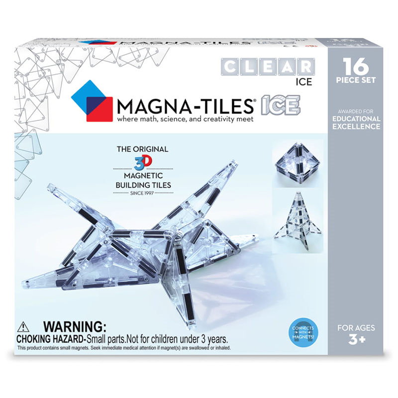 MAGNA-TILES ICE Set Magnetic 16 Piese Transparent - Default Title [ps:f88a8249-0636-4e40-aa01-4d8586ef13a4]