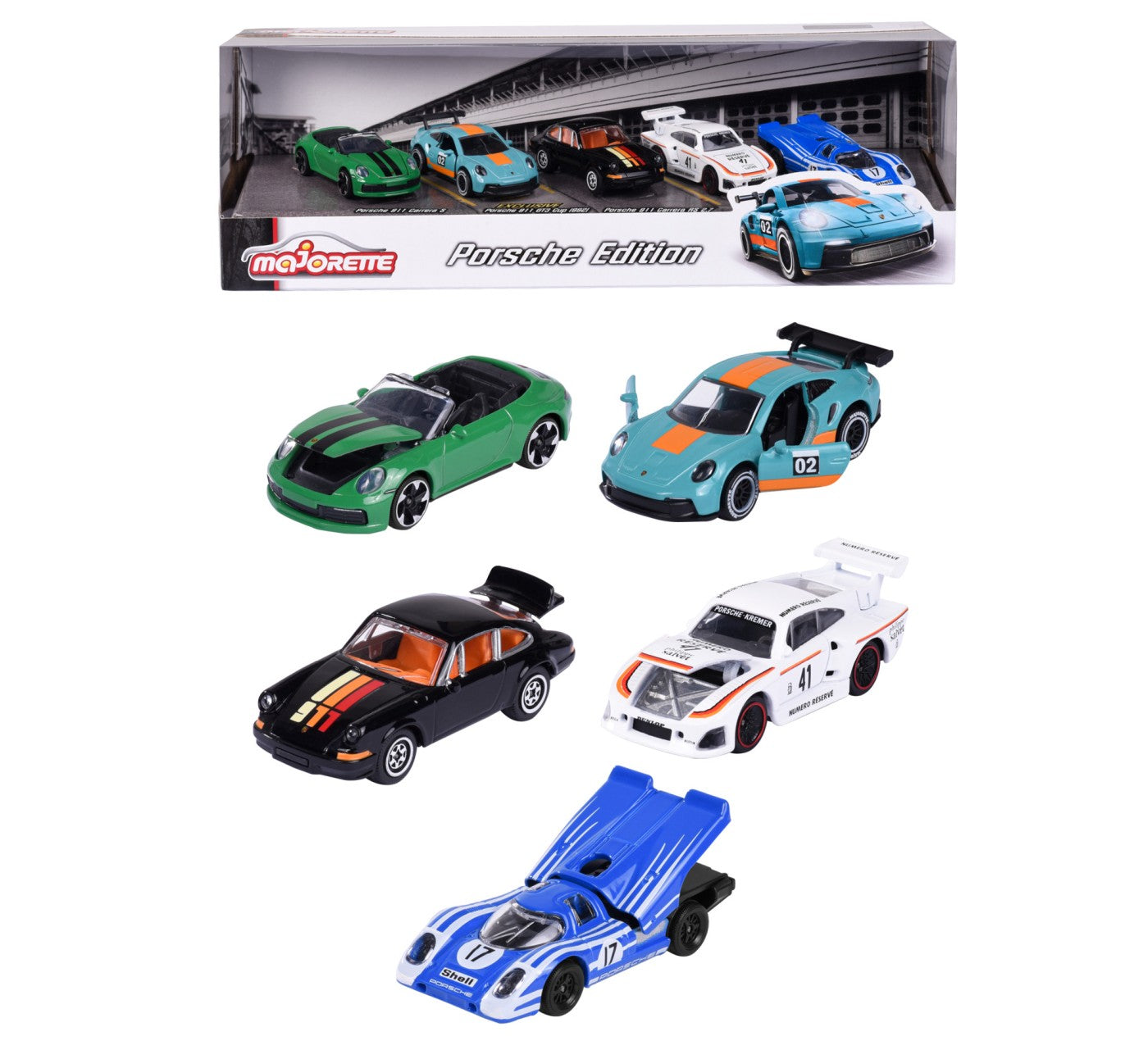 MAJORETTE SET 5 MASINUTE METALICE PORSCHE 7.5CM Simba - Multicolor [ps:4891d9e5-1243-4e99-96b5-390124fd59be]