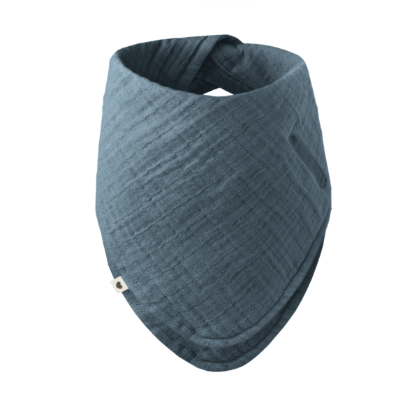 Bavetica Bandana BIBS, Sand - Bumbac Organic - Petrol [ps:44f90a3a-8d15-4f2a-8fa3-182c044807ee]
