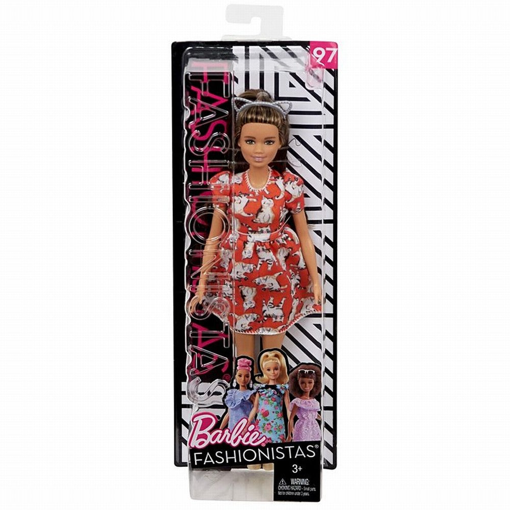PAPUSA BARBIE FASHIONISTA CU ROCHITA CU IMPRIMEURI [ps:c6f7e0f2-28b6-4e33-9097-39b5a1bcbb8d]