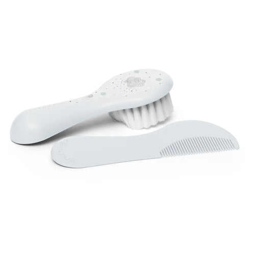 Set Perie și Pieptene Bebe Bej Dreams - Suavinex - Albastru [ps:aecebb7b-2e70-4f67-bc2e-fbcd538ace93]