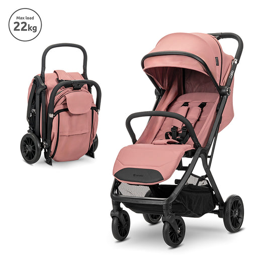 Cărucior Lorelli Calista, Pliere Automată, Black | 0-48 luni - Pink [ps:26108cd6-4e73-4434-9da5-e37f91431671]