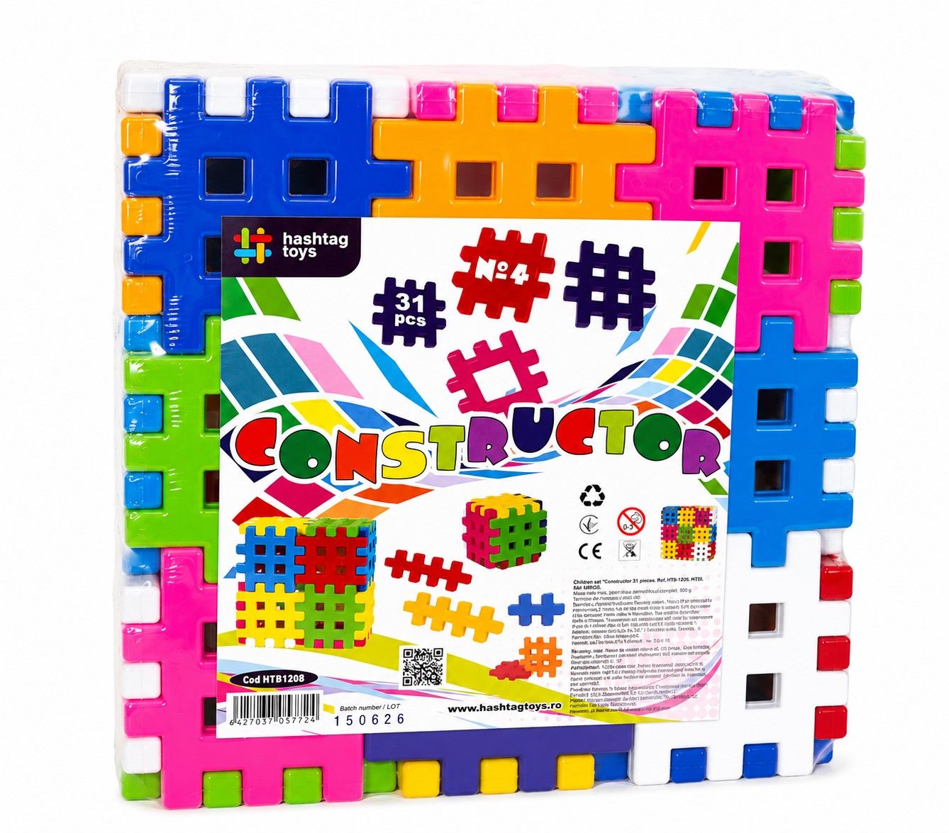 Set Constructor Puzzle 4 Viva Toys - Jucărie de Construi - Default Title [ps:97c00bcf-c6e3-459a-924e-ed4e0f650bf4]