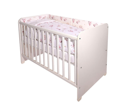 Set Lenjerie Pătuț 60x120 Lorelli Smile Pink Moons & Stars - bej iepuras [ps:532d1db1-7a8e-45ec-978b-f440d02527c9]