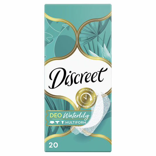 DISCREET Waterlily, absorbante zilnice, Deo, 20 buc [ps:6c18e5cb-4781-4e9a-a30a-521c3cc954ae]