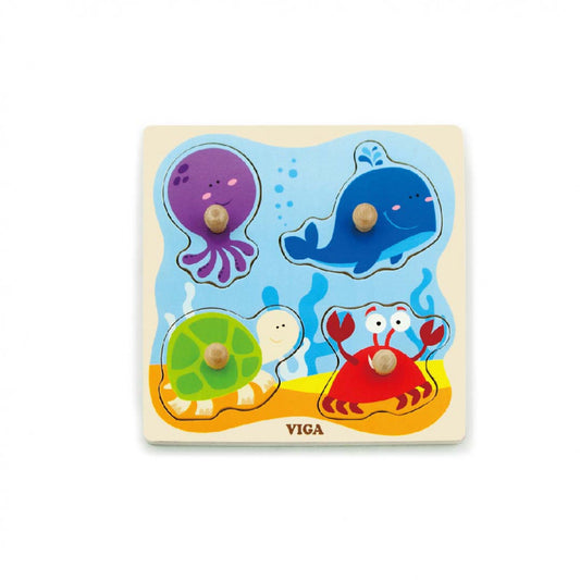 Puzzle cu manere Animale din ocean, Viga [ps:75f91ab5-88e1-41b5-8741-c23932f9d7a9]