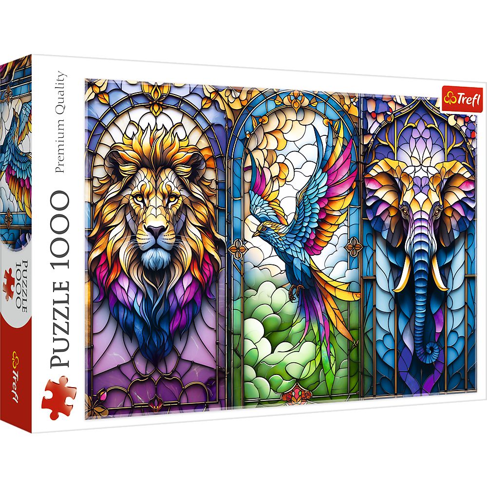 PUZZLE TREFL 1000 ANIMALE IN VITRALIU - Default Title [ps:966c5f83-3f76-443c-8909-0de640140ba3]