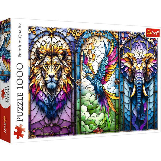 PUZZLE TREFL 1000 ANIMALE IN VITRALIU - Default Title [ps:966c5f83-3f76-443c-8909-0de640140ba3]