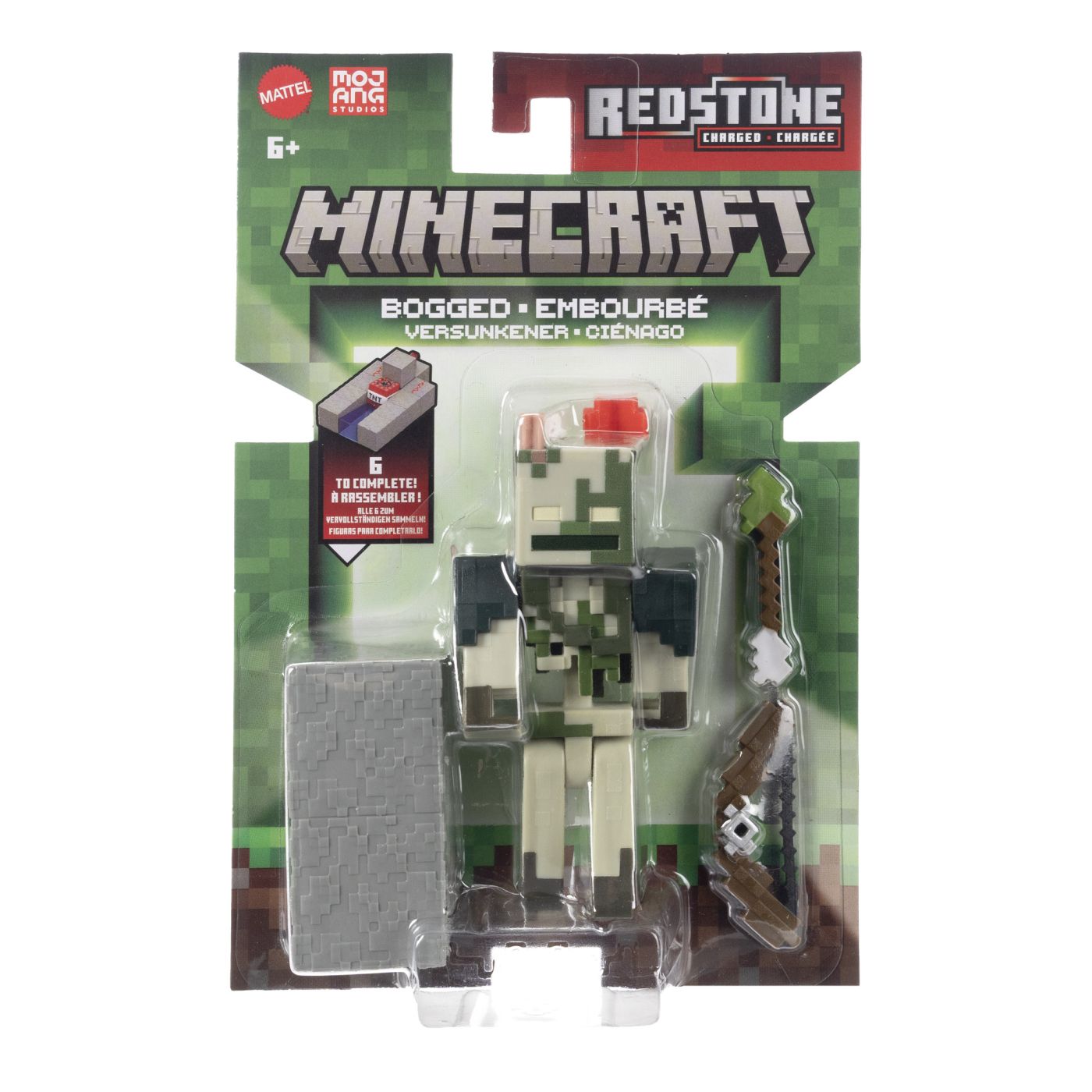 MINECRAFT CRAFT A BLOCK FIGURINA PIG 8CM Mattel - Bogged [ps:70a8325c-0923-495f-a167-d856b751e7dd]