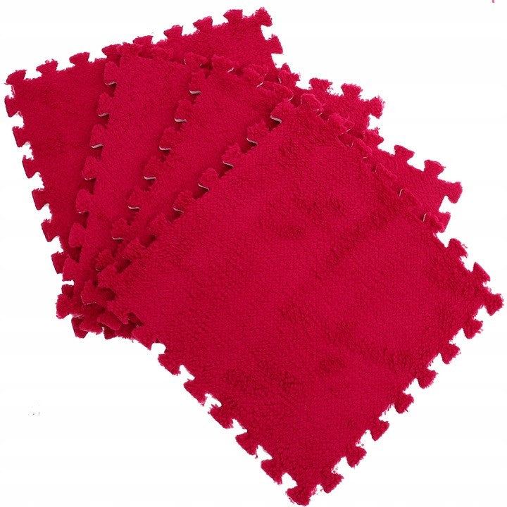 Set Covor Puzzle Flippy, Spuma EVA, 10 Piese, Alb | 30x30cm - Roșu [ps:d3fb9eca-ff31-42da-9df0-97a196ea4e50]
