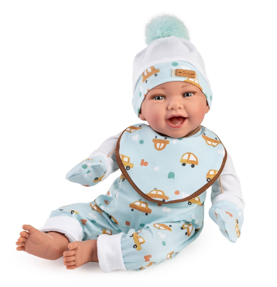 Papușă Clasică Dani Guca, 42 cm, cu Salopetă Albastră - Default Title [ps:2c4d8b9a-5217-47b5-8627-269e1042f3b6]