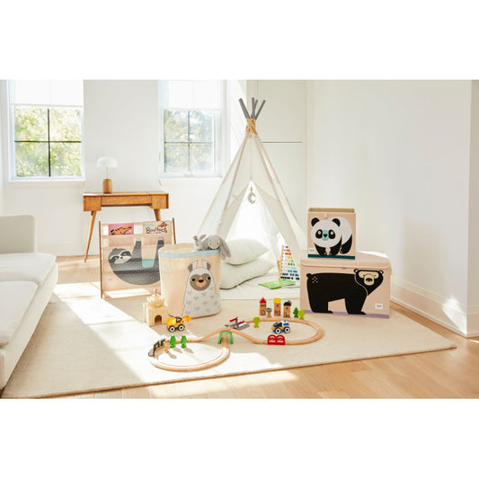 Cutie de depozitare XXL pentru camera copiilor, Hipopotam, 3 Sprouts [ps:eae20bef-e5f0-4e5a-a439-d51d39d3675c]