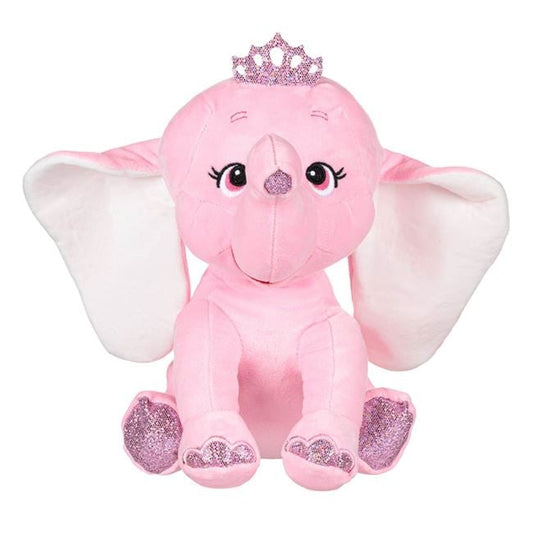 Jucărie Pluș Elefant Ciel cu Coroniță Argintie Jumbo, 32cm - Roz [ps:ab26d5c4-fcdc-4030-8a6a-eca6b2d76582]