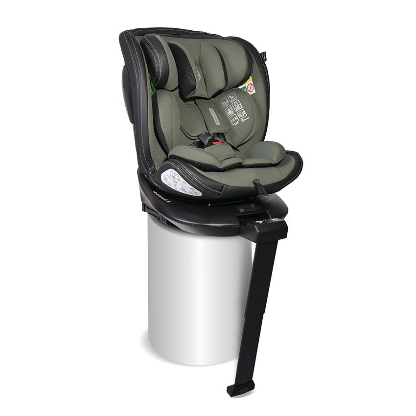 Scaun Auto Lorelli Estate i-Size, Baza Rotativă, Grey - Green [ps:9daf9965-311f-4320-9bfc-8b853dfac7b4]