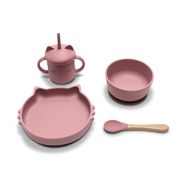 Set Hranire Lorelli Silicon, 4 Piese, Fresh Green, 6 luni+ - Pink [ps:fa7decde-d58f-47ae-9456-0bda68376809]