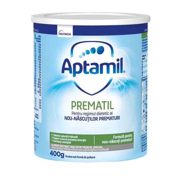 APTAMIL Prematil, formula speciala lapte praf, pentru nou-nascutii prematur, 400 g [ps:bafe79c9-19c2-4bb9-ab5c-02c7b0d1ee27]