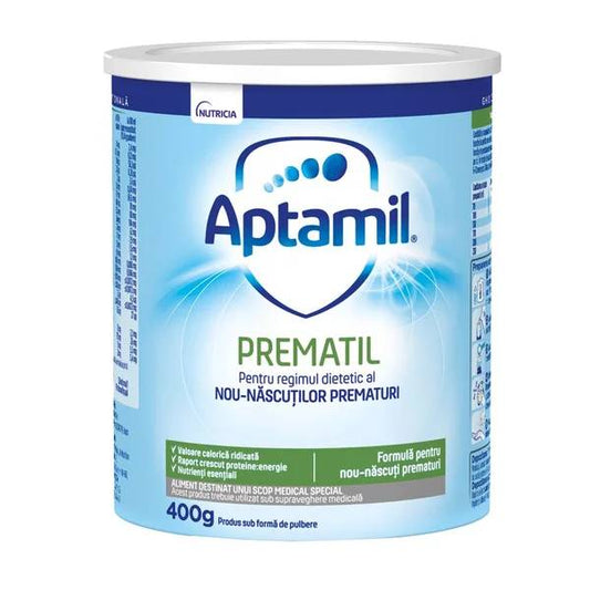 APTAMIL Prematil, formula speciala lapte praf, pentru nou-nascutii prematur, 400 g [ps:bafe79c9-19c2-4bb9-ab5c-02c7b0d1ee27]