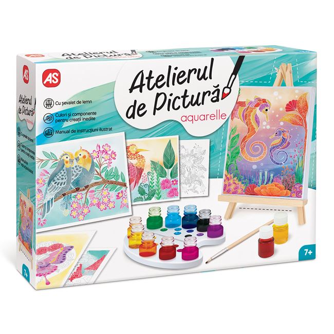 Atelier de Pictură Acuarele cu Șevalet Jumbo - Set Creativ - Default Title [ps:dbf791be-2be5-479e-bc99-aa7d6f3e1001]