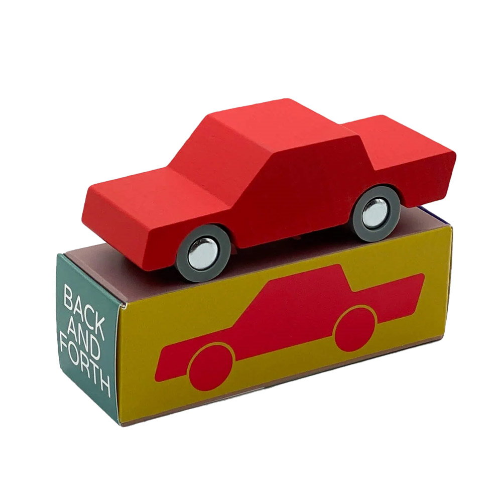 Mașinuță Lemn Waytoplay, Natur - Design Handmade - Roșu [ps:786a17c0-cb40-4a66-8375-bc6bb7b6e2d9]