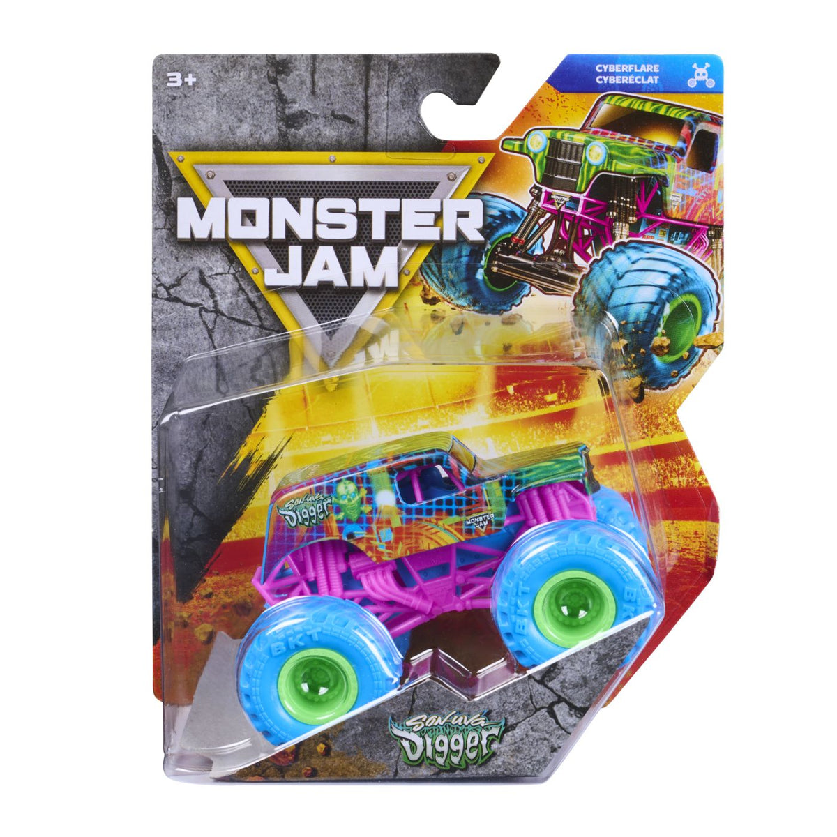 Mașinuță Monster Jam Cyberflare Son-uva Digger 1:64 Spin - Default Title [ps:45e04e31-eac2-4b2d-88b7-2ec03bdc210a]