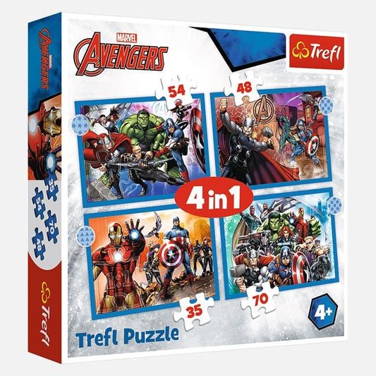 Puzzle Avengers 4 in 1 - Trefl Jumbo - Default Title [ps:c7bcf8c0-2963-403f-90d5-06fd2eae18b5]