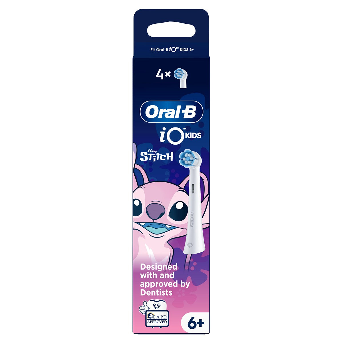 Capete rezervă periuță electrică Oral-B iO Kids, Disney Stitch Angel,  - Alb [ps:2e76aa6f-bd47-454b-b15b-236a1e4be6d6]