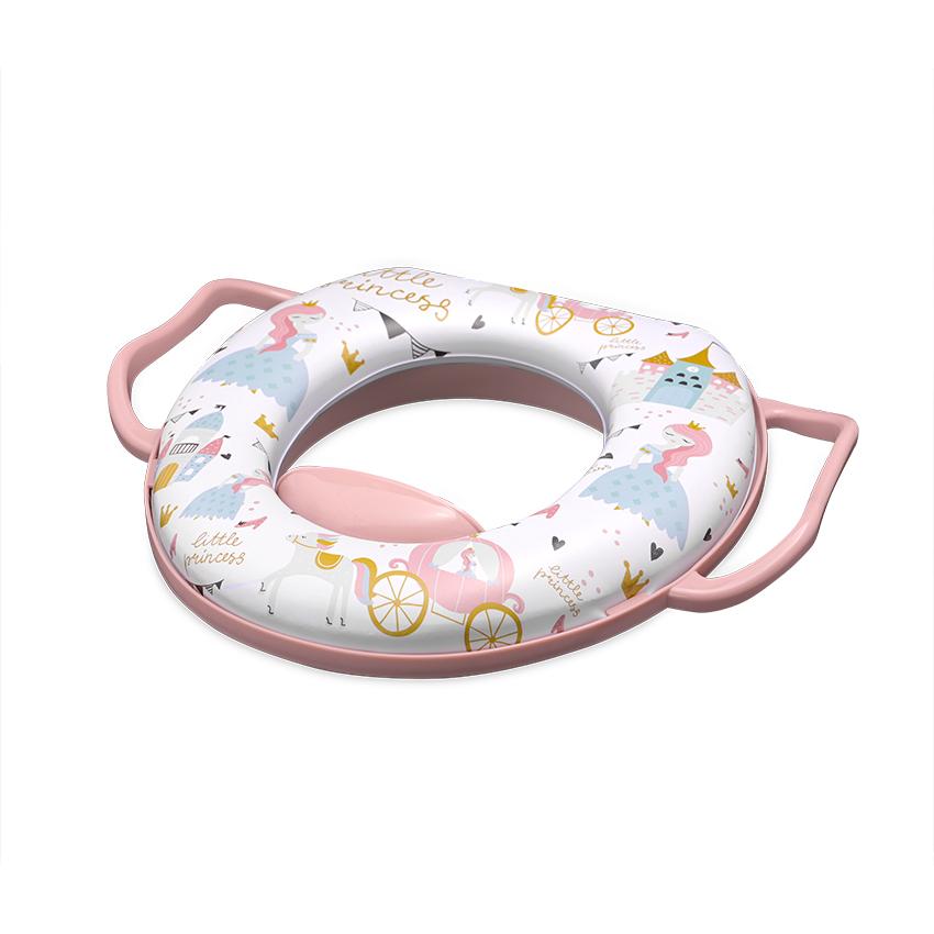 Reductor Toaletă Moale cu Manere Lorelli, Princess Pink - Princess pink [ps:a1e1162e-e430-4935-9607-b9da6618ebd5]