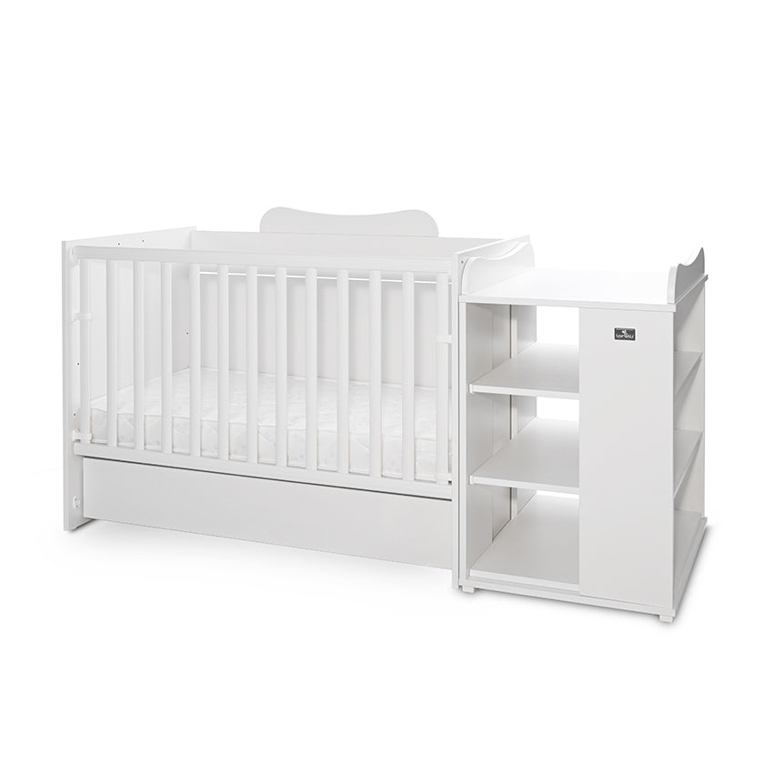 Pătuț Modular Multifuncțional Lorelli Multi, White Orchid - alb [ps:cb1f8361-b381-47ee-9640-99b0872cb892]