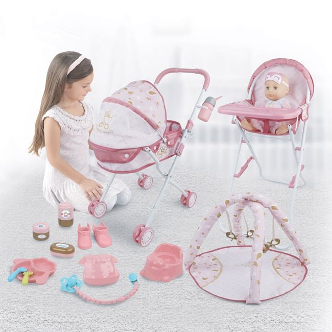 Papusa Bebelus cu Carut, Scaun Masa & Accesorii Jumbo - Default Title [ps:aba8fbcc-4f86-44f8-acdf-f276ca6fbdd1]