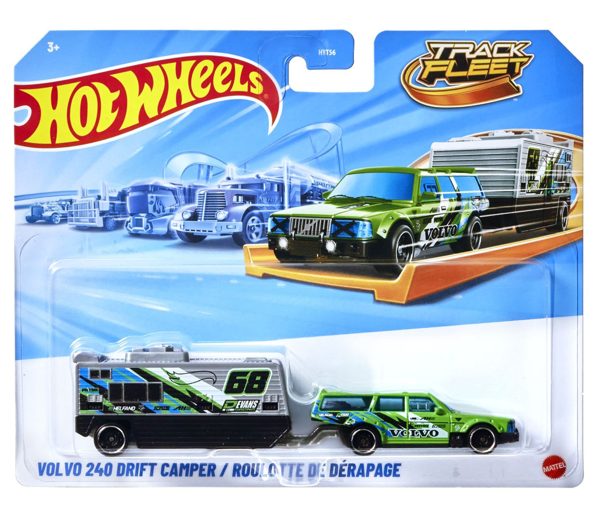 Hot Wheels Track Fleet Volvo 24O Drift Camper 1:64 - Mattel - Default Title [ps:b8157985-baea-4869-9133-dabdc17e7f52]