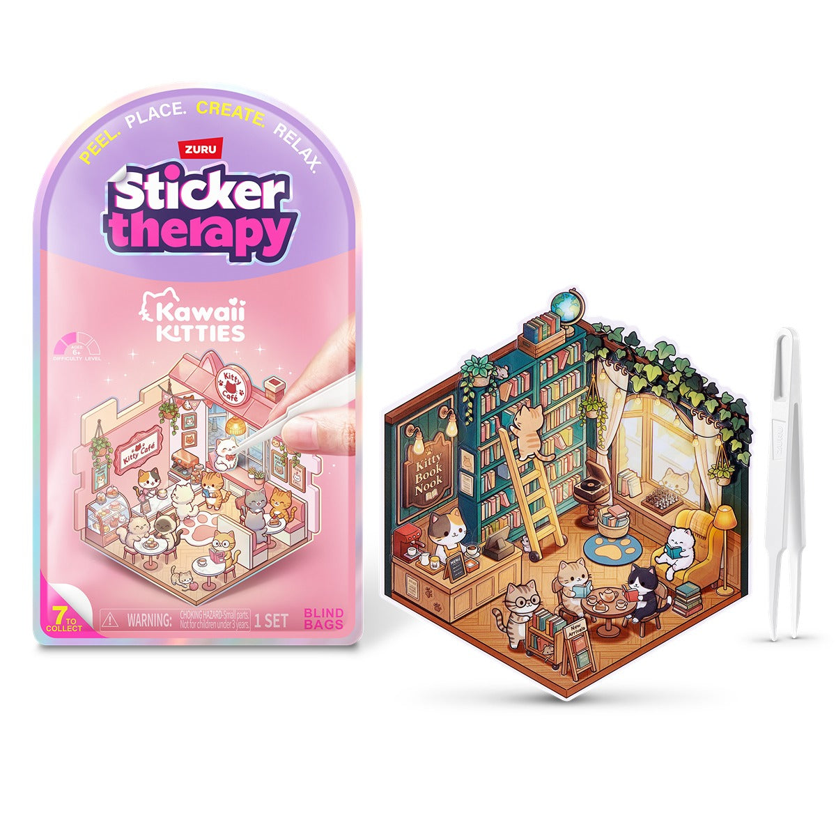 Sticker Therapy Kawaii Kitties - Jucărie Creativă - Default Title [ps:afe35581-9b7d-49b1-8dba-f38570f4cace]