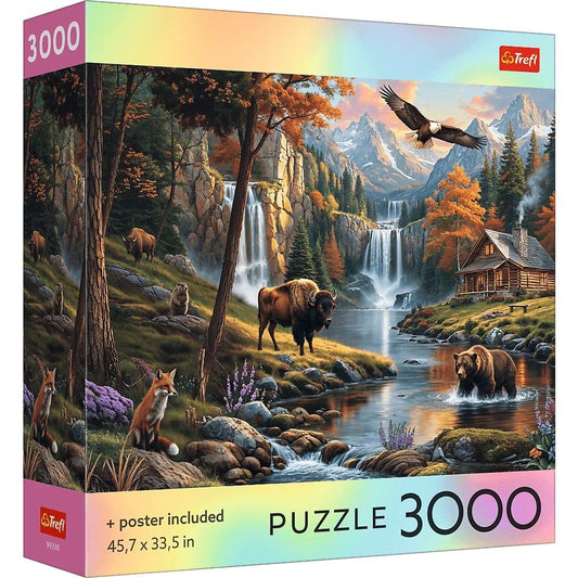 Puzzle Trefl 3000 Piese - Natura Sălbatică cu Poster - Default Title [ps:824fcce7-14c8-475c-a643-2ff1969d597f]