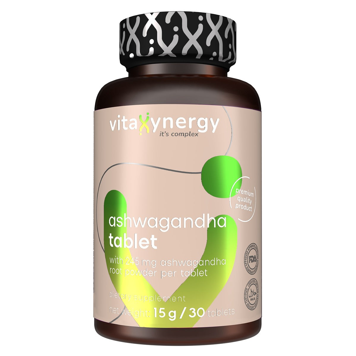 VITAXYNERGY Ashwagandha, supliment alimentar, 30 tablete, 1 buc [ps:3fa1cc83-5ade-4d7c-ae42-cb5622602f89]