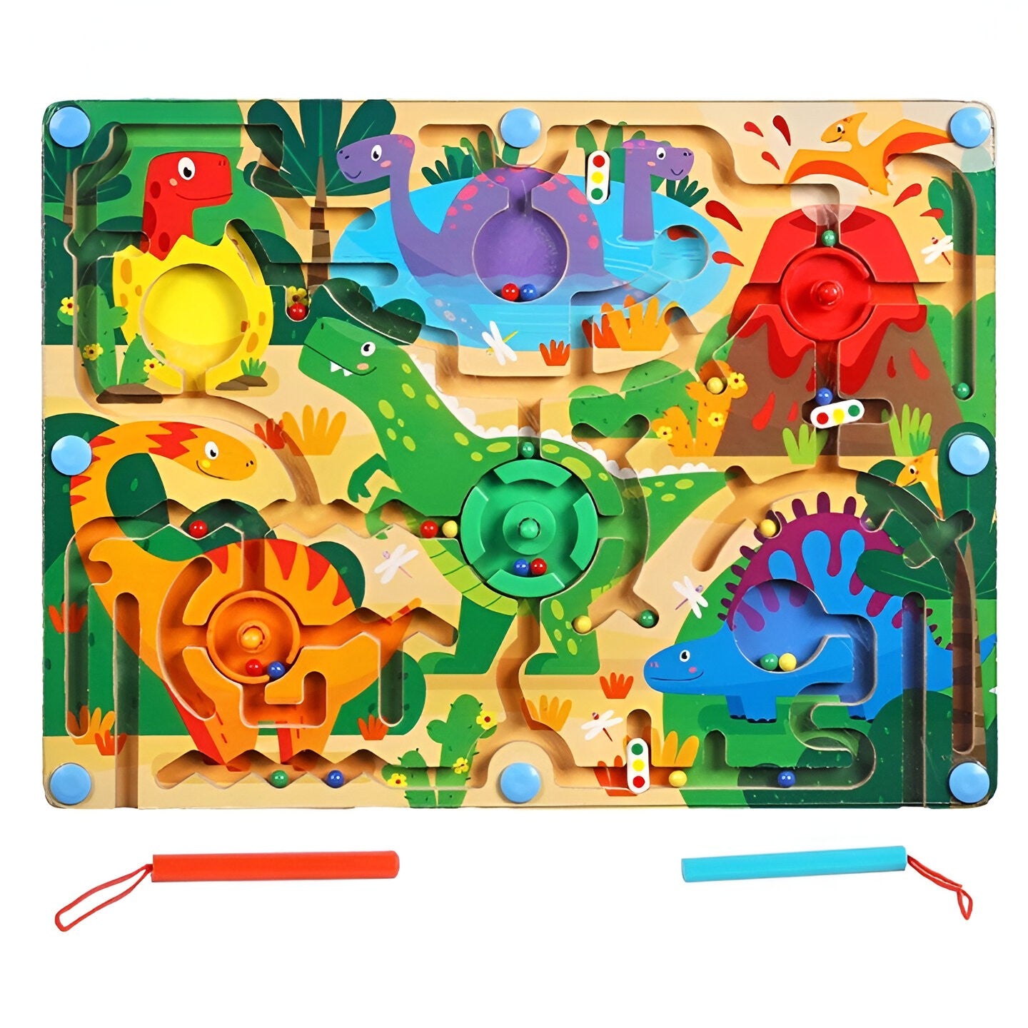 Joc Montessori Sortare Culori Dinozauri Flippy, Lemn - Default Title [ps:65bd537e-4c6a-432c-9c57-afbca5e16341]