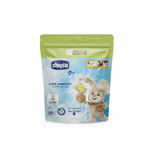 Detergent hipoalergenic Chicco Sensitive, 20 capsule, 0luni+ - Default Title [ps:1f1ca9de-1ac6-4d5e-b6b9-19663005ea51]