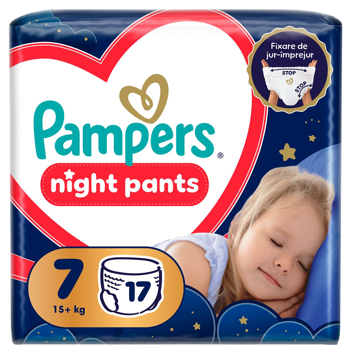 Pampers Pants Night Marime 7, 15+ kg, 17 buc - Scutece - Default Title [ps:159979f3-4f24-499b-93c5-f934eaecd2d0]