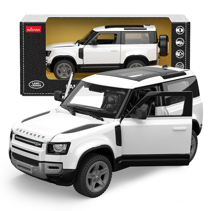 MASINUTA METALICA LAND ROVER DEFENDER 90 ROSU SCARA 1 LA - Alb [ps:079933dd-5ed3-4b48-ae80-89f0daef58a5]