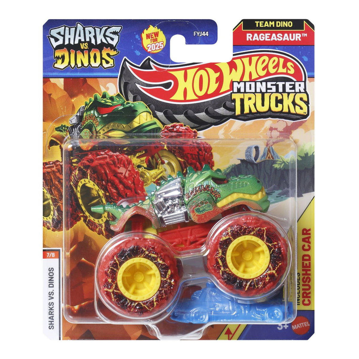 HOT WHEELS MONSTER TRUCK MASINUTA SCRATCH ATTACK SCARA - Rageasaur Echipa Dino [ps:7021539b-de5c-45c8-838b-3bb01c06f9f2]