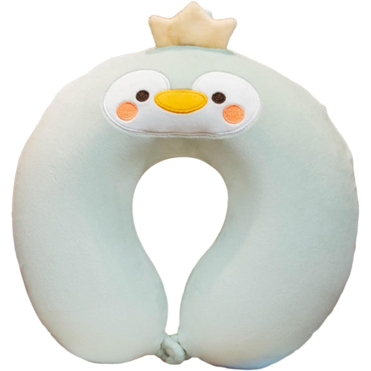 Perna de Calatorie Flippy U, Spuma Memorie, Model Pinguin - Verde [ps:9c30ae22-8425-4e1b-a192-18eef3e512da]